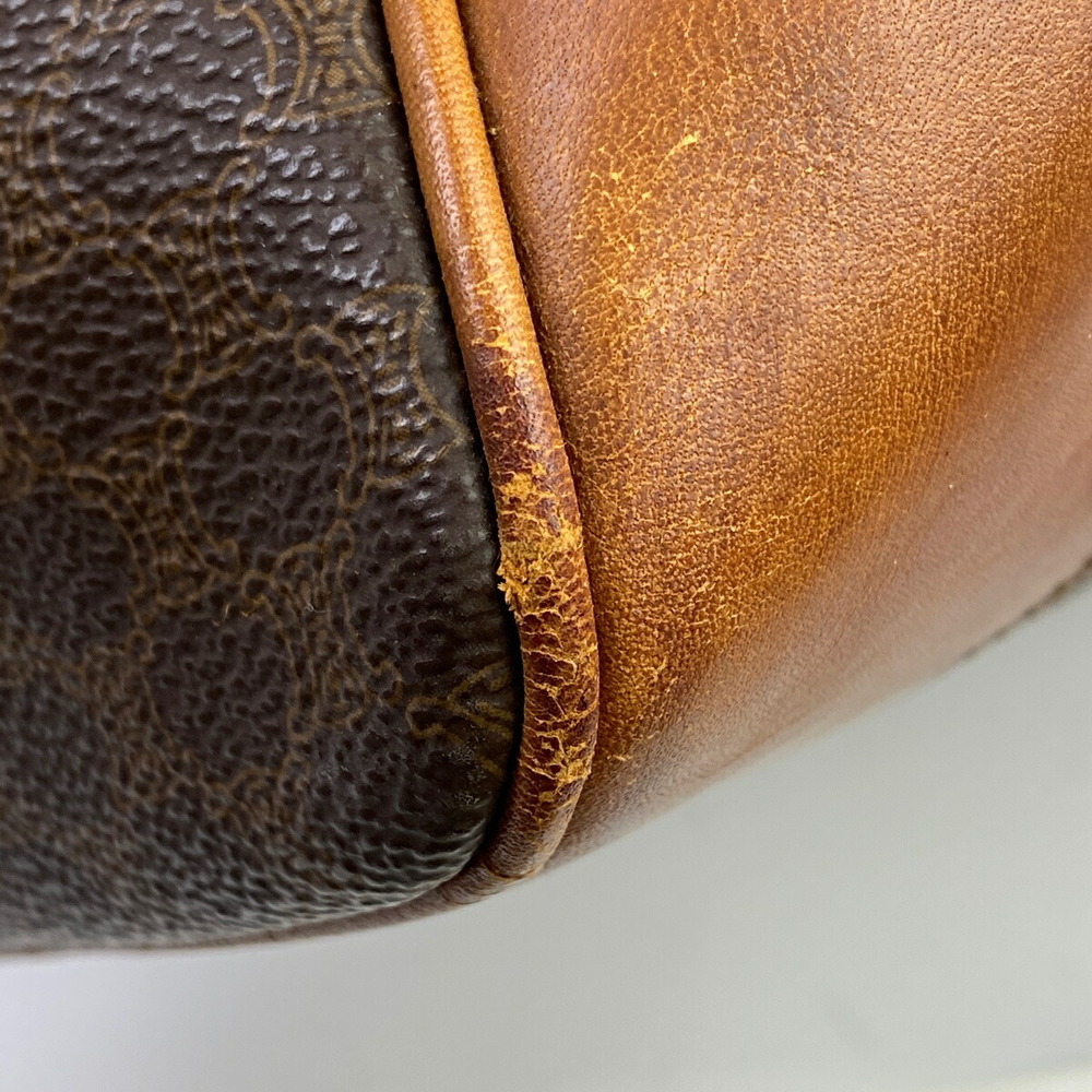 Celine Macadam Pattern Canvas Handbag Brown - image 2